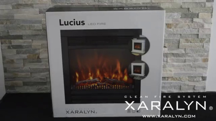 Insert de cheminée électrique - LUCIUS - Xaralyn - télécommandé / effet  flamme