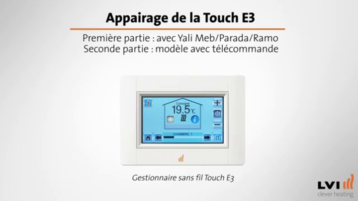 Centrale de programmation Touch E3 - Radiateur électrique