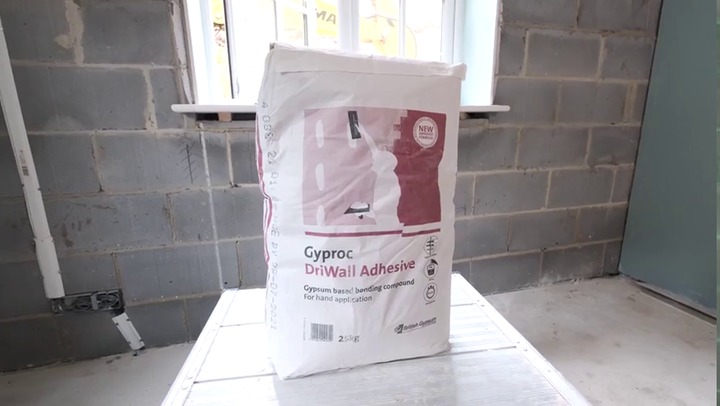 Plâtre colle Gyproc L en poudre 25 kg