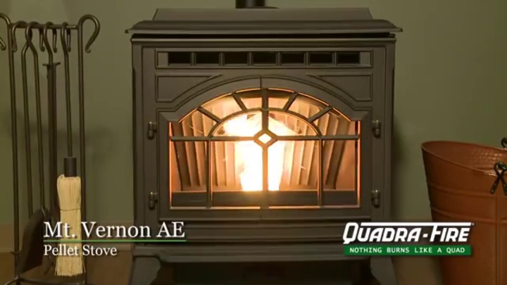 Poêle à granulés - MT VERNON AE - QUADRA-FIRE - 0 - 5 kW / 5 kW - 10 kW /  traditionnel