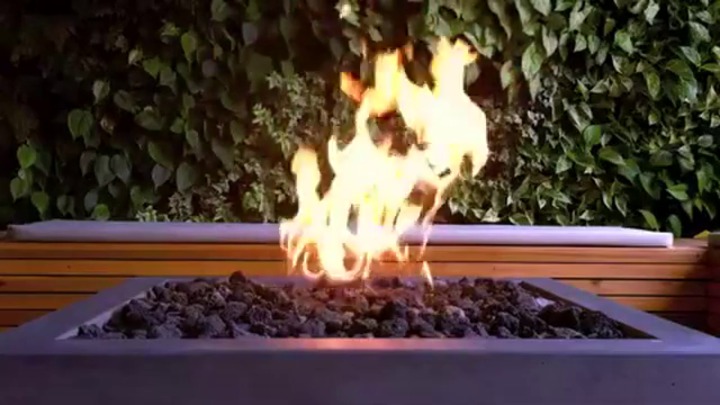 Brasero de jardin à gaz - Fold - PALOFORM - en acier corten